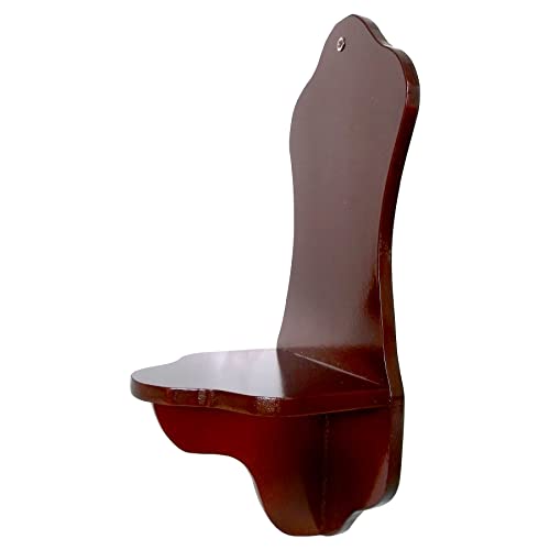 Oratório Suporte De Parede 34cm Madeira Para Imagens de Santo Nossa Senhora Até 23cm de Altura