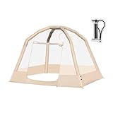 Tienda de campaña inflable transparente para exteriores con bolsa de almacenamiento ideal para viajes y actividades al aire libre