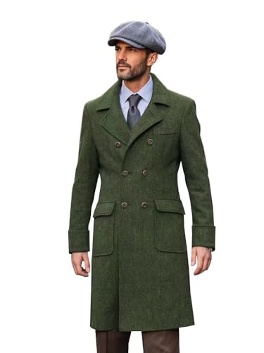 Image of SPTALLFITJSV Pea Coat Mens Peacoat Jacket Sacos Para Hombre De Vestir Men