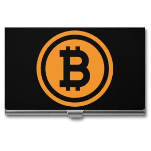 Bitcoin Business Card Holder Alloy Multi Wallet Credit Card ID Pocket Name Case
