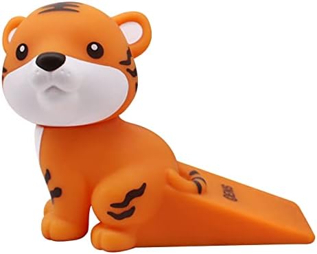 Cute Tiger Door Stopper - Non-Slip Wedge Door Stopper Wear-Resistant Creative Door Stop Sturdy Durable Reusable Suitable for Home Car Office Decoration