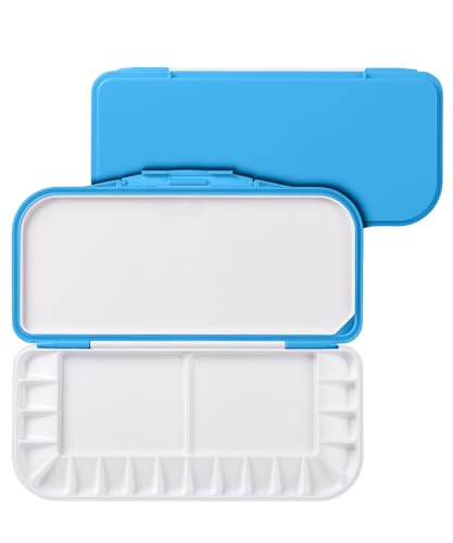 Image of Mr. Pen- Airtight Watercolor Palette with Lid, 18 Wells & 2 Mixing Areas | Lightweight Sealing Paint Palette for Travel, Painting, Watercolor Mixing, Art Class and Studio Use