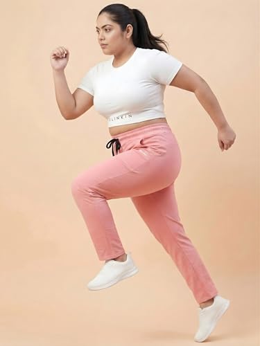 Image of BLINKIN Ankle Length Plus Size Cotton Track Pant for Woman | Ultimate Summer Lowers & Pajama for Women Pack of 2 (combo-plus-86)