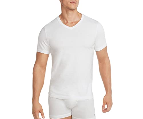 Nike Everyday maillots de corps col en V homme blanc t-shir