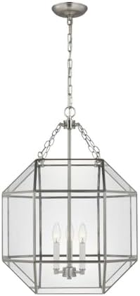 Sea Gull Lighting Morrison-3 Light Medium Pendant-Brushed Nickel Finish-Incandescent Lamping Type