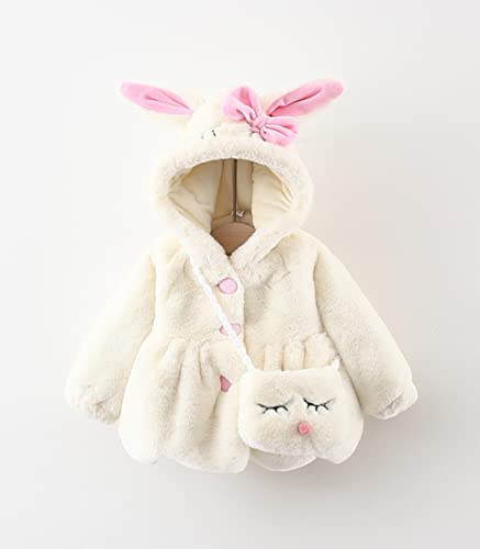 Urtrend Baby Girl's Toddler Kids Fall Winter Coat Jacket Outerwear Ears Hood Hoodie2