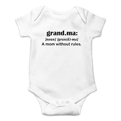 Image of CBTwear Grandma Definition - Baby Clothes - Funny Newborn Bodysuit Outfits for Boys and Girls
