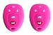 KAWIHEN SiliconeProtector CoverFit for Buick Cadillac Chevrolet Chevy CMC Pontiac Saturn 5 Buttons key fob KOBGT04A 22733524 10305091 10305092 OUC60270 OUC60221 15913415 15857839