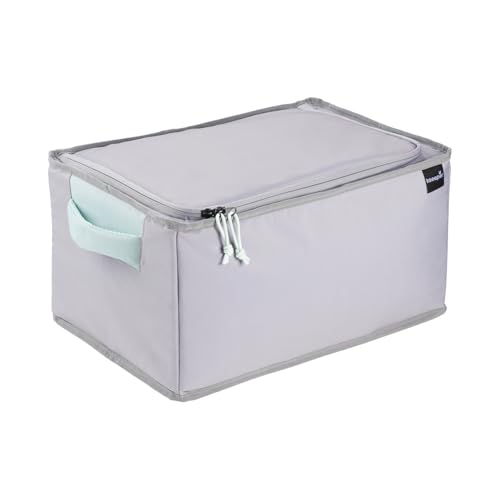 keeeper nea Faltbare Isoliertasche, 29 l, Gr. XL, Passend für Klappbox lea, 11 kg Tragkraft, 6 h kühlend/wärmend, Aus recycelten PET-Flaschen, 42,5 x 29,5 x 23 cm, Aquamarine