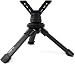 CRUSHUNT Rifle Bipod CNC QD Tactical Picatinny Rail 6.5-9 inch Bipod Flat Adjustable (Black)