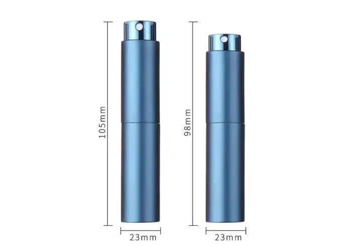 Image of EZ Living 2pcs 8ml White Refillable Perfume Bottle Spray with Extractor and Funnel - Travel Size, Portable Atomizer