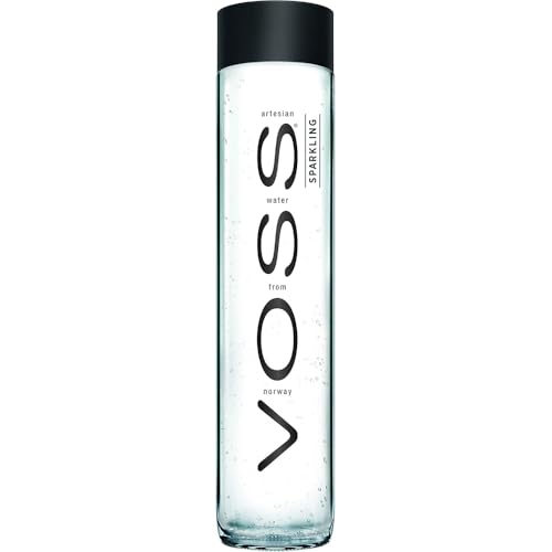 Voss Artesian Sparkling Water, Glass Bottle, 27.05 oz