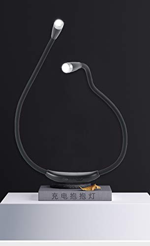 Preisvergleich Produktbild YUEKUN Halslampe LED Leselampe Buchlampe Handarbeitslampe Flexibel Wiederaufladbar Perfekt für Bücherwürmer,Stricken,Häkeln Bett, zum Lesen, Nacht laufen, Reparatur, Malen,Basteln, Joggen