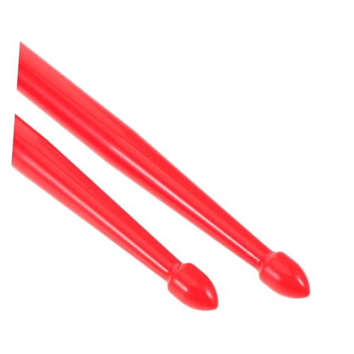 Baquetas ligeras de nailon Hemoton, 2 pares, para batería electrónica y acústica, tamaño 5A, color rojo miniatura 3