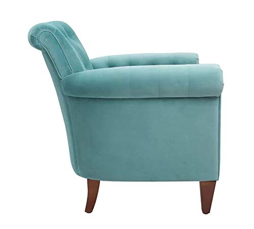 Image of Lakdi The Furniture Co.| Living Room | Lounge Chair | Back Button | Rolled Arms | Internal Structure | Solid Wood | Accent Chair | for Home & Furniture | Outdoor & Indoor | Durable | Modern Design
