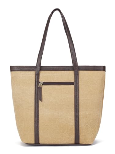 Image of NEPRI Printed Office Tote Bag | Laptop Bag 15.6 inch | Stylish Tote Bags for Office Use | Purse for Women | Vegan Leather & Handblock Printed Fabric Handbag | Daily & Travel Use