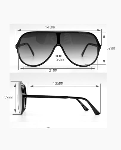 U.S. POLO ASSN. Men's PA3102 Modern Pilot Shield Polarized Aviator Sunglasses with UV400 Protection, Sport Sunglasses for Men2