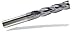 Carbide End Mill, 1/2" Diameter, 4 Flute, Single, 3", TiAlN Coated, 0.02" Radius