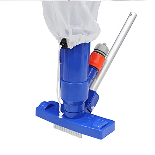 FSDADSA Kit d'entretien portable pour piscine, écumoire de piscine, entretien de piscine, nettoyage de fontaine, feuilles, saleté, sable et limon (spécifications américaines) Cover