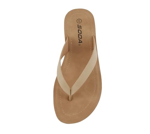 Image of Soda Shoes Women Flip Flops Basic Plain Slippers Thongs Sandals Strap Casual Beach Ella-S