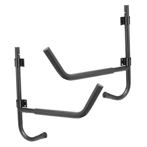 NULYLU 2sets Wall-Mounted Kayak Hangers of Metal Canoe Holders Storage Racks for Space-efficient Garage Organization Easy Installation for Kayaks and Canoes