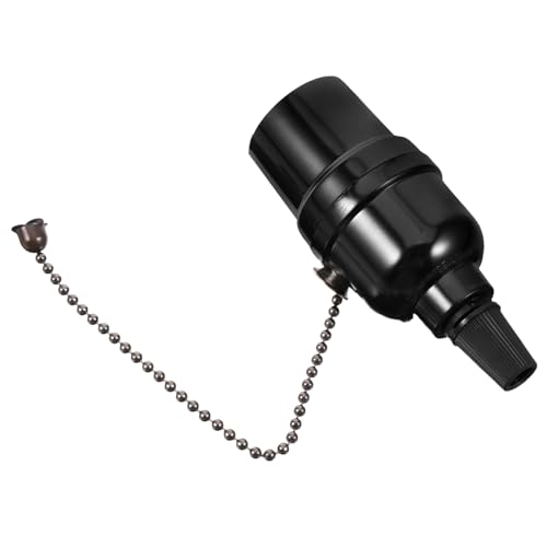 Balacoo Flexible Zipper Design Solid Construction Lamp Holder Pull Light Fixture Socket for Home