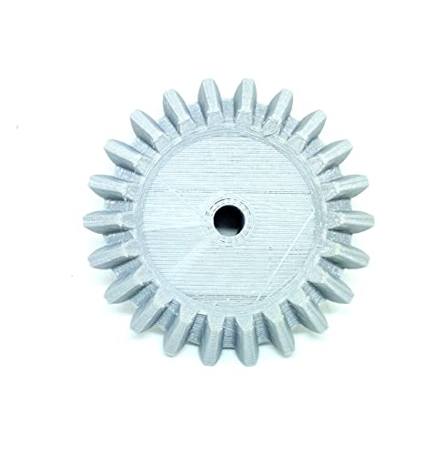 Image of INVENTO 4pcs 3D Printed Plastic Bevel Gear 22 Teeth (58mm dia), 10mm Width, 8mm hole, 2.5 Module for DIY Projects