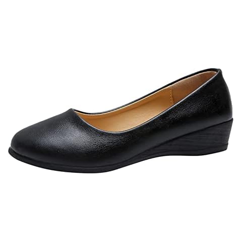 Damen Spitz Flache Ballerinas mit modischer Zierschleife Cover