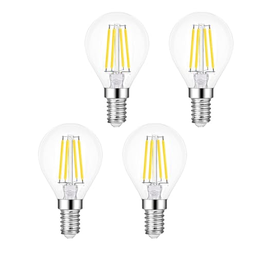 Linqzxz Ampoule LED E14 G45, 6W (remplace 60W), Ampoule LED 720 Lumens, Lumière du jour 6500K, non dimmable, Classe d'efficacité énergétique E, Design...