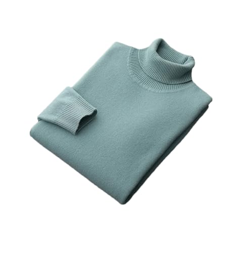 SaoBiiu Men Wool Sweater Lapel Knitted Pullover Casual Loose Sweater Youth Turtleneck Sweater - Main Image