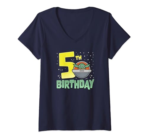 T-shirt col V Grogu Star Wars : partagez la magie de la saga en famille