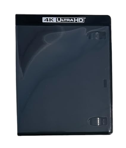 Premium MediaPack4All (W/ 4K UHD) Black 12.5mm Single Blu-Ray Case (1-Disc Capacity), for CD/DVD Storage, Single Capacity (10)