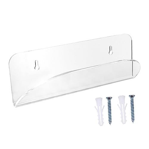 balacoo Skateboard Display Mount Wall-Mounted Acrylic Bracket Holder Stand Easy to Install for -Term Use for Home Office Living Room Decor