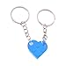 YUEKUN Herzförmige Baustein-Halskette Kette Herz Medaillon Amulett Lovers Heart Persönlichkeit Pendant-Friendship Necklace Jewelry Made by Lego Elements für Paare Liebhaber Freundin (Blau)