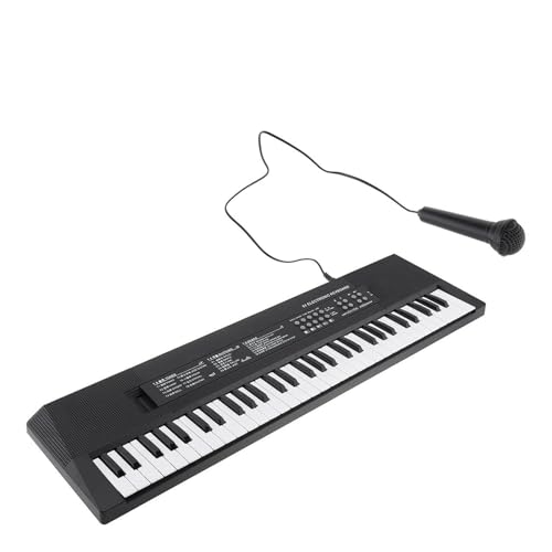 Clavier Électronique 61 Touches, Piano, Musique Numérique, Avec Microphone, Éclairage Musical - Les Beatles, Paul McCartney, John Lennon, RIngo Starr, George Harrison Clavier Électronique 61 Touches, Piano, Musique Numérique, Avec Microphone, Éclairage Musical