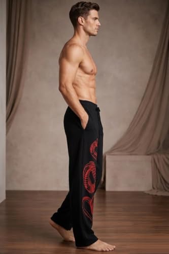 Image of Stylish Baggy Lower for Men | Comfortable Loose Fit Printed Track Pants