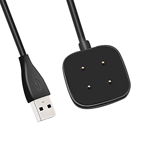 Replacement Charger Compatible with Fitbit Sense/Fitbit Versa 3 Charger, Charger Dock Replacement USB Charging Cable Stand Fit for Fitbit Sense/Versa 3, Charging Station Cradle for Sense & Versa 3