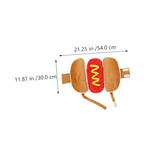 Disfraz para perros y gatos Mipcase diseño hamburguesa L miniatura 2
