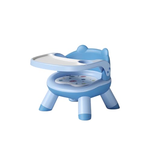 ポータブル幼児用シート、折りたたみ式子供用ダイニングチェア、ポータブルベビー幼児用ダイニングチェア、幼児用軽量幼児ブースターシート (ブルー)