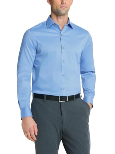 Image of Van Heusen Men's Dress Shirt Slim Fit Ultra Wrinkle Free Flex Collar Stretch