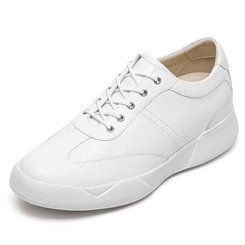 Image of CHAMARIPA Men's Invisible Height Increasing Elevator Shoes - Lace up Light-Weight Casual Walking Shoes - Fashion Height Increase Sneakers - 2.76 Inch Taller