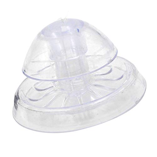 Suammiitstrieadea Piège à escargots avec appât pour aquarium, poissons tropicaux ou d'eau froide, S, blanc transparent, 6 x 4 cm