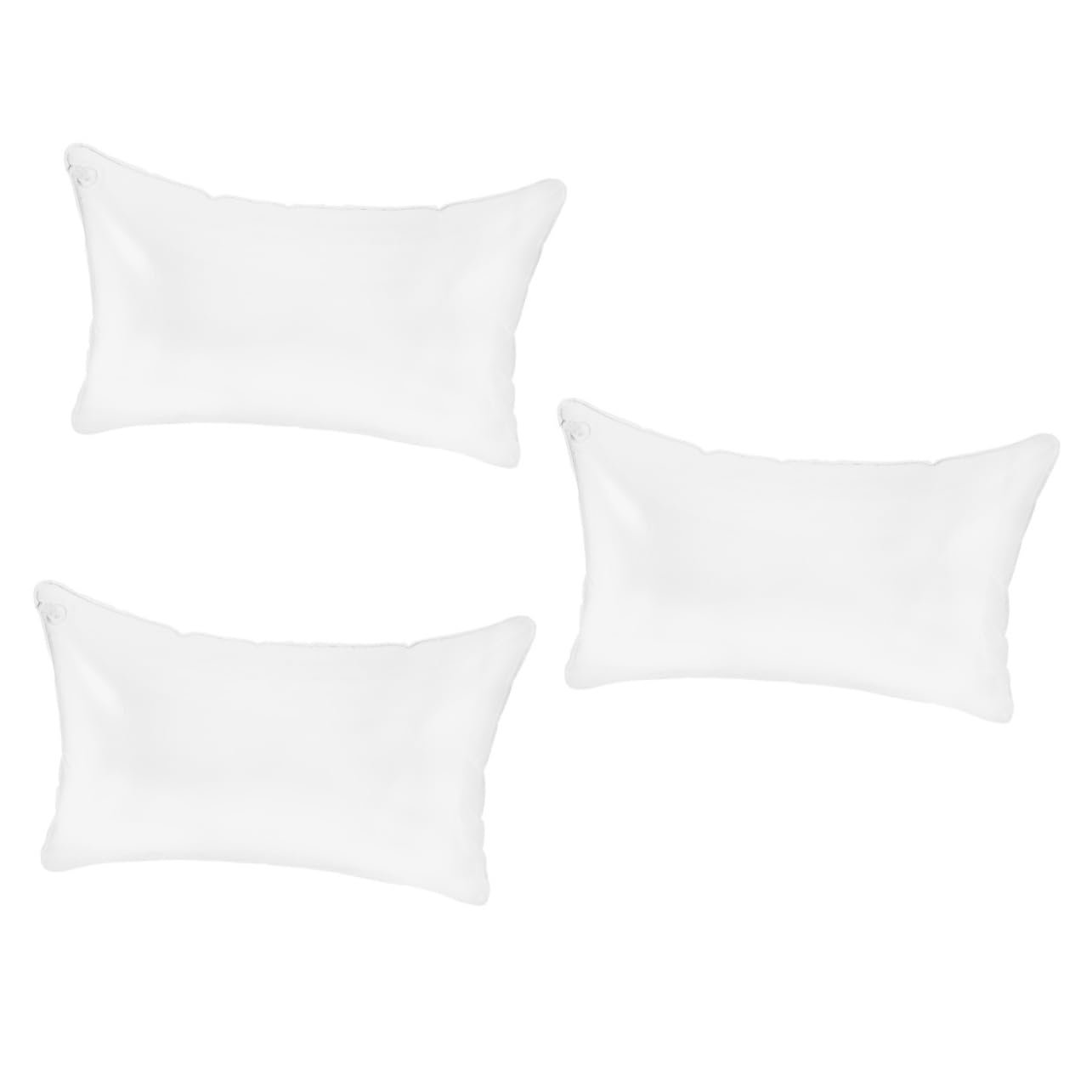 3piezas Cojín Inflable Transparente para Camping Almohada De Viaje Portátil y Relleno Suave y Confortable para Acampar y Uso Casa