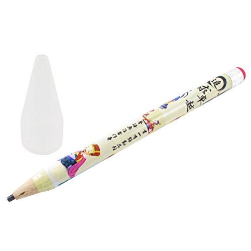 Lápiz gigante de madera con caracteres chinos 39cm miniatura 1