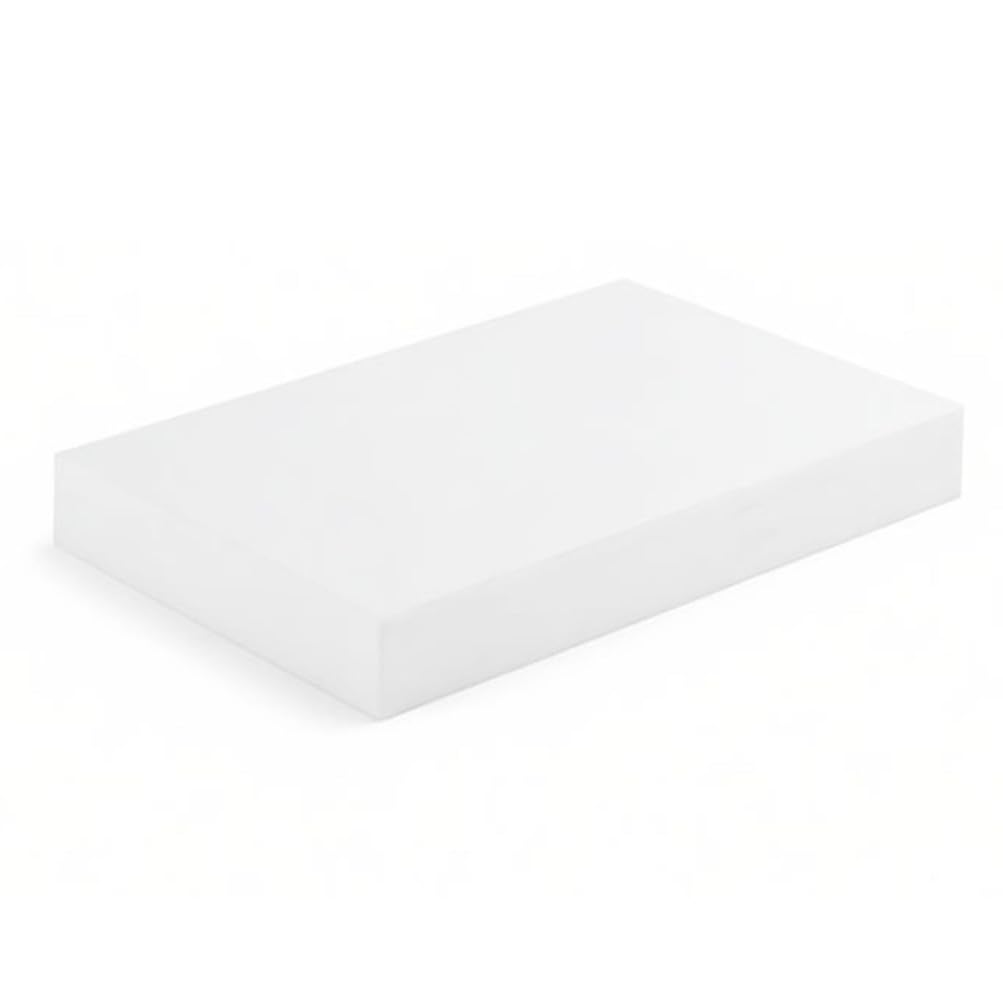 DFDPAXL White Teflon Square Block, PTFE Flat Board 100×200×60Mm-100×200×100Mm Suitable for Gasket And Mechanical Applications,100×200×90mm