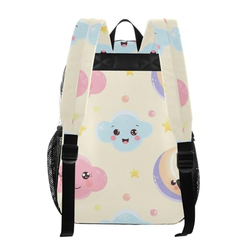 Girls Backpack for Kids Cute Pastel Clouds Clear Backpack Women Cute Plastic Transparent Bookbag3