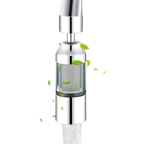 Filtro de agua para grifo: limpiador de fregadero giratorio de 360 grados, de salida de agua | filtración de cocina doméstica, decoración de baño de hotel, solución de agua de viaje, mejora