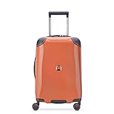 DELSEY Paris Cactus Hardside Luggage with Spinner Wheels, Orange, Carry-On 19 Inch