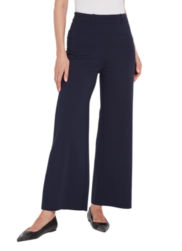 Lyssé Erin Wide Leg Ponte Pants – High Waist Wide Leg Pants for Women, Made with Lightweight Ponte Knit Fabric
