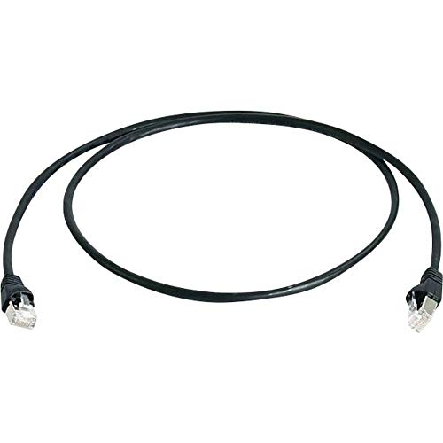 Telegärtner L00000A0077 - Cavo patch Cat6A (profondo), S/FTP, 0,5 m, colore: Nero
